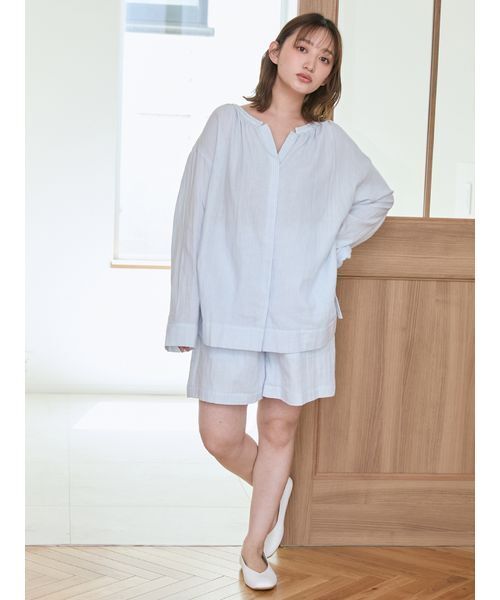 新品未使用　GELATO PIQUE ストライプ ルームウェアセット gelato pique パジャマ ルームウェア モーニングストライプ