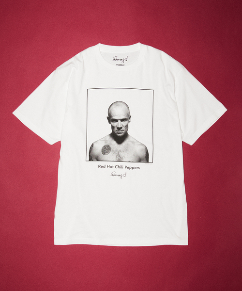 JOURNAL STANDARD(ジャーナルスタンダード)の「レッドホットチリペッパーズ by ロス・ハルフィン プリント Tシャツ(Tシャツ/カットソー・メンズ・ホワイト/ブラック/ライトホワイト/ブラック系その他/ホワイト系その他/ホワイト×ホワイト/ブラックミックス・MEDIUM/SMALL/X-LARGE/LARGE)」の3枚目の写真
