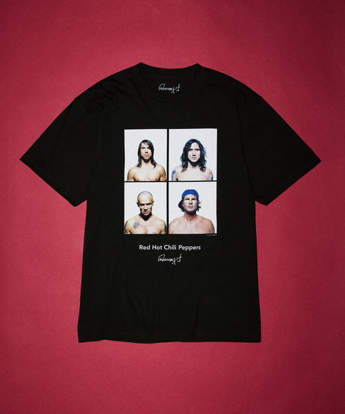 JOURNAL STANDARD(ジャーナルスタンダード)の「レッドホットチリペッパーズ by ロス・ハルフィン プリント Tシャツ(Tシャツ/カットソー・メンズ・ホワイト/ブラック/ライトホワイト/ブラック系その他/ホワイト系その他/ホワイト×ホワイト/ブラックミックス・MEDIUM/SMALL/X-LARGE/LARGE)」の5枚目の写真