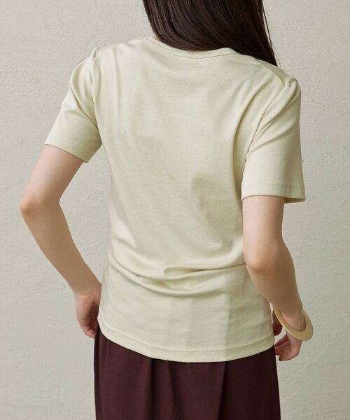 Omekashi(オメカシ)の「刺繍Tシャツ(Tシャツ/カットソー・レディース・ボルドー/ホワイト系その他/ミント/オフホワイト・FREE)」の10枚目の写真