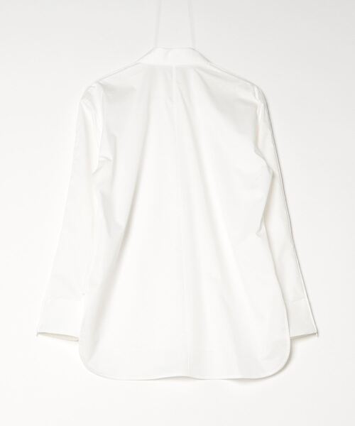 CINOH（チノ）の「SUPIMA C/PE/PU ZIP SLEEVE SHIRT（シャツ/ブラウス・レディース・ホワイト/ブラック/グレー・36/38）」の14枚目の写真