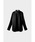 CINOH�i�`�m�j�́uSUPIMA C/PE/PU ZIP SLEEVE SHIRT�i�V���c/�u���E�X�j�v�b�u���b�N