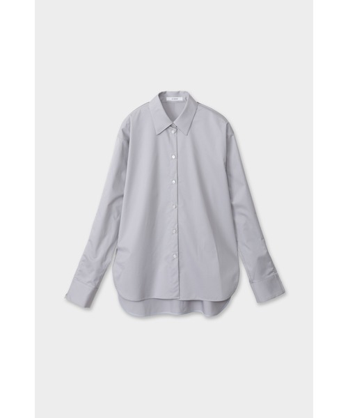 CINOH（チノ）の「SUPIMA C/PE/PU ZIP SLEEVE SHIRT（シャツ/ブラウス・レディース・ホワイト/ブラック/グレー・36/38）」の4枚目の写真