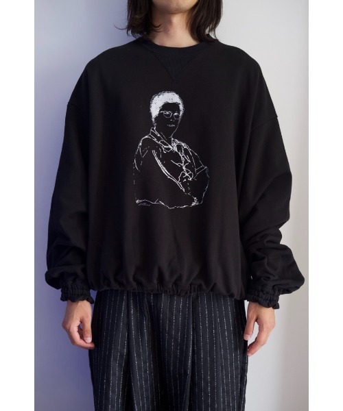 SHINYAKOZUKA（シンヤコヅカ）の「ORDINARY HOME HIS CREW WITH PRINTING（スウェット・メンズ・ブラック/ヘザーグレー・LARGE/MEDIUM/SMALL）」の4枚目の写真