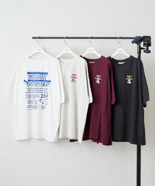 セール】ゲームおばけ刺繍プリントTシャツ（Tシャツ/カットソー