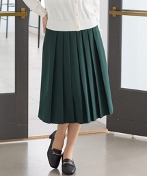 スカート（グリーン・カーキ/緑色系・プリーツ）ファッション