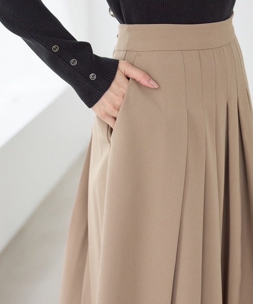 Honeys(ハニーズ)の「プリーツスカート(スカート・レディース・ダークグリーン/ブラック/ブラウン系その他/ネイビー・S/M/LL/L)」の10枚目の写真