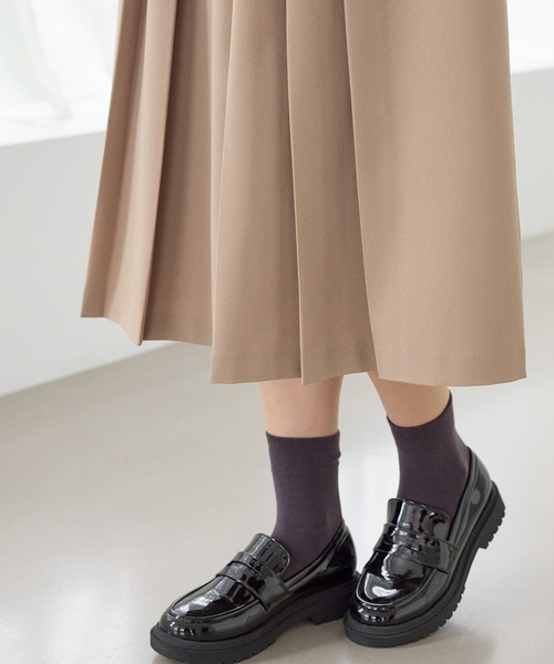 Honeys(ハニーズ)の「プリーツスカート(スカート・レディース・ダークグリーン/ブラック/ブラウン系その他/ネイビー・S/M/LL/L)」の11枚目の写真