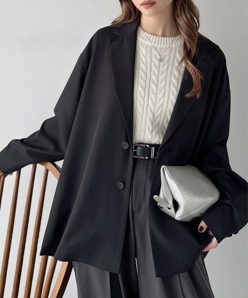 セール】きちんと感とリラックス感を両立。ゆるシルエット、テーラード
