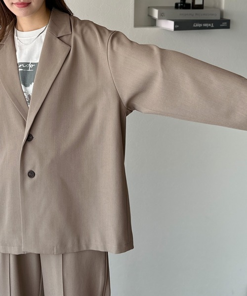 セール】きちんと感とリラックス感を両立。ゆるシルエット、テーラード