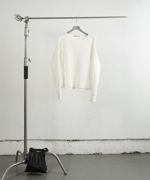 NVRFRGT（ネヴァーフォーゲット）の「WAFFLE THERMAL LONG SLEEVE T-SHIRT（Tシャツ/カットソー・メンズ・ブラック/ホワイト/グレー/ヘザーグレー・1/2/3）」の2枚目の写真