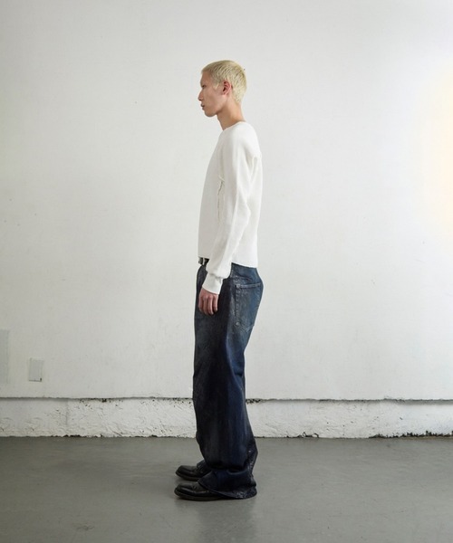 NVRFRGT（ネヴァーフォーゲット）の「WAFFLE THERMAL LONG SLEEVE T-SHIRT（Tシャツ/カットソー・メンズ・ブラック/ホワイト/グレー/ヘザーグレー・1/2/3）」の7枚目の写真