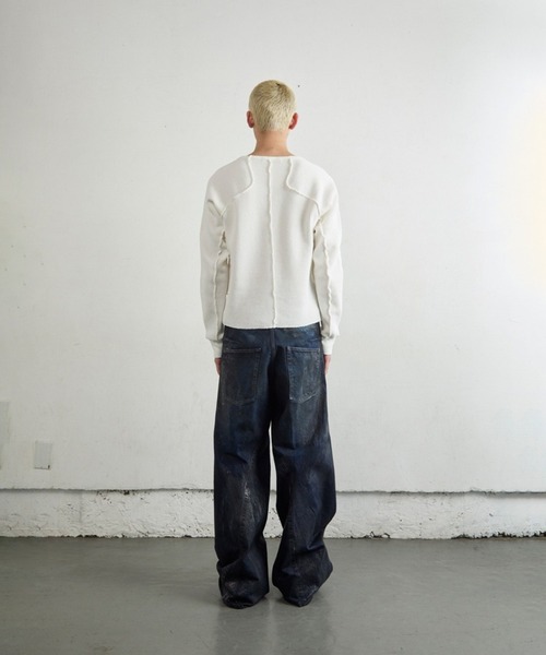 NVRFRGT（ネヴァーフォーゲット）の「WAFFLE THERMAL LONG SLEEVE T-SHIRT（Tシャツ/カットソー・メンズ・ブラック/ホワイト/グレー/ヘザーグレー・1/2/3）」の8枚目の写真