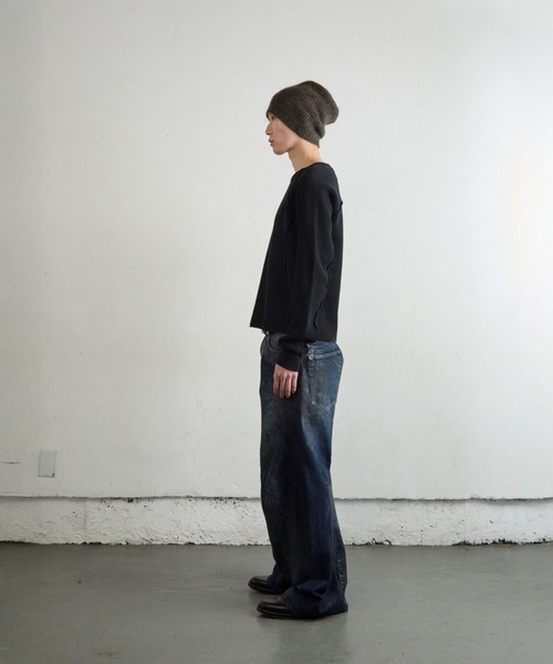 NVRFRGT（ネヴァーフォーゲット）の「WAFFLE THERMAL LONG SLEEVE T-SHIRT（Tシャツ/カットソー・メンズ・ブラック/ホワイト/グレー/ヘザーグレー・1/2/3）」の11枚目の写真