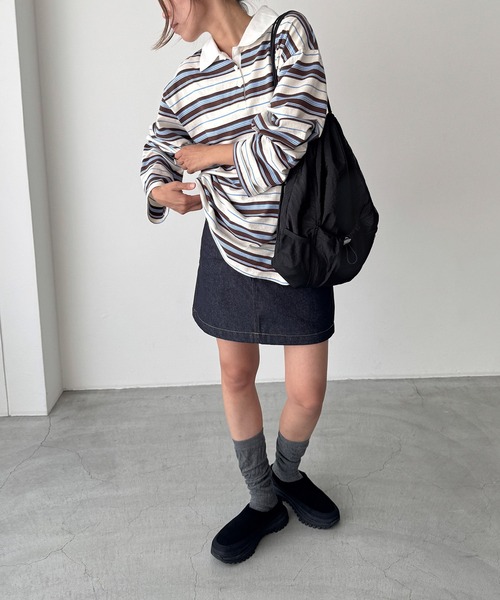 CANAL JEAN(キャナルジーン)の「El mar ナイロンドローコードナップサック(バックパック/リュック・レディース・ブラック・ONE SIZE)」の7枚目の写真