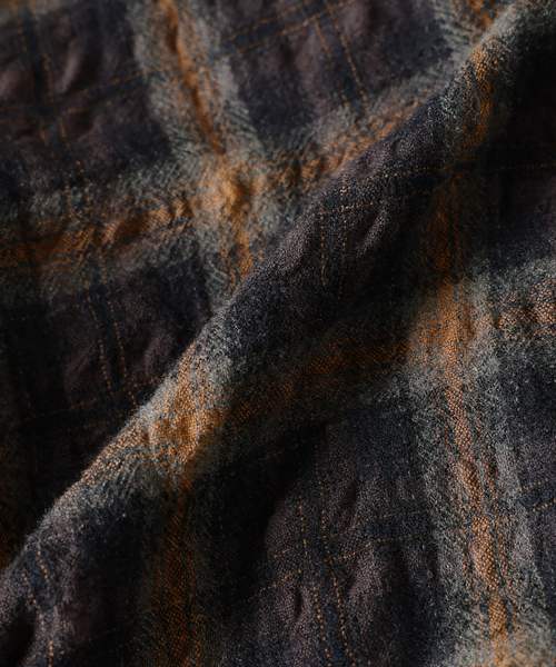 JOURNAL STANDARD J.S HOMESTEAD(ジャーナルスタンダードホームステッド)の「J.S.Homestead / ディファレンス w/c チェック シャツ(シャツ/ブラウス・メンズ・ブラック系その他/チョコ/コバルトブルー・MEDIUM/LARGE)」の11枚目の写真