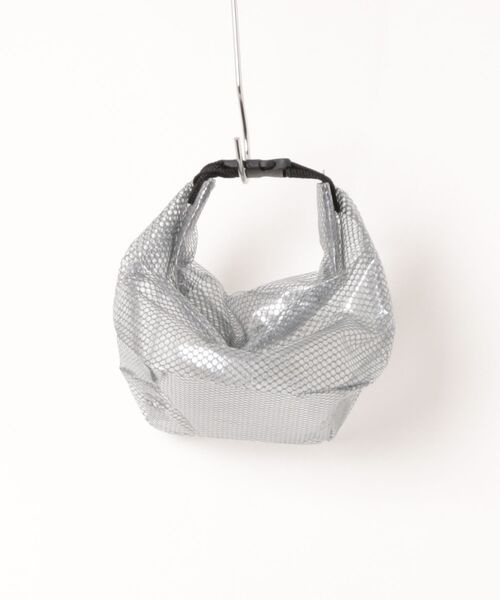 CERCA(チェルカ)の「Pochi Pouch/【3サイズ展開】メッシュ&クリア 防水 ドライ バッグ(エコバッグ/サブバッグ・メンズ・グレー・SMALL)」の2枚目の写真