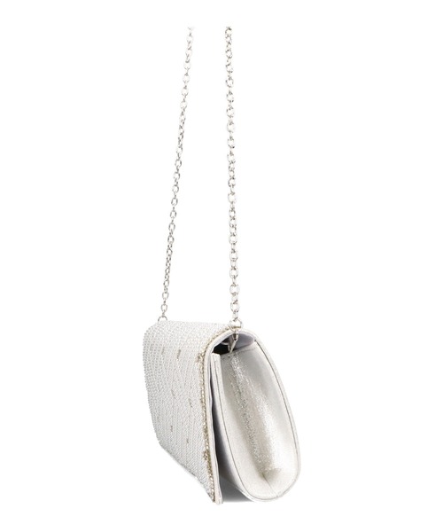 ORiental TRaffic（オリエンタルトラフィック）の「格子模様フラップバッグ/MOB024（クラッチバッグ・レディース・ゴールド/シルバー・ﾌﾘ-）」の4枚目の写真