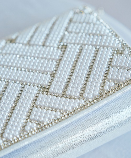 ORiental TRaffic（オリエンタルトラフィック）の「格子模様フラップバッグ/MOB024（クラッチバッグ・レディース・ゴールド/シルバー・ﾌﾘ-）」の7枚目の写真