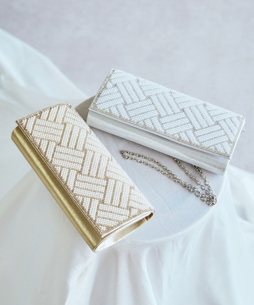 ORiental TRaffic（オリエンタルトラフィック）の「格子模様フラップバッグ/MOB024（クラッチバッグ・レディース・ゴールド/シルバー・ﾌﾘ-）」の15枚目の写真