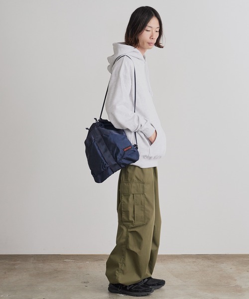 BRIEFING(ブリーフィング)の「BRIEFING/ブリーフィング TYPE Ⅱ FLIGHT SHOULDER ナップサック ショルダーバッグ 2026年 夏 夏服(ショルダーバッグ・メンズ・セージグリーン/ブラック/ネイビー・FREE)」の11枚目の写真