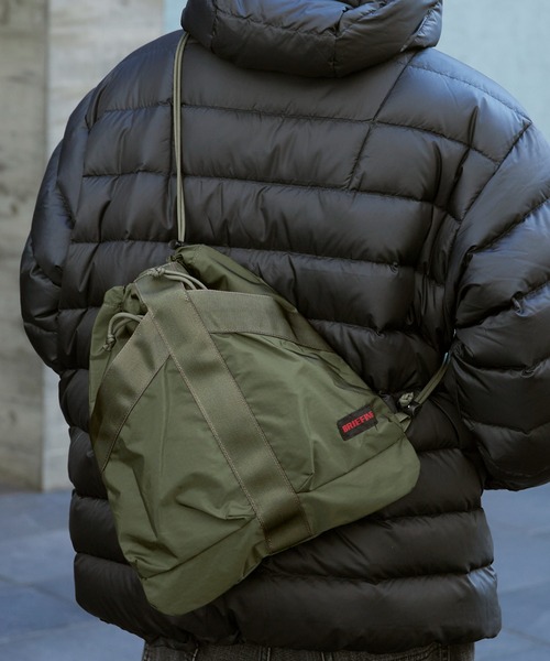 BRIEFING(ブリーフィング)の「BRIEFING/ブリーフィング TYPE Ⅱ FLIGHT SHOULDER ナップサック ショルダーバッグ 2026年 夏 夏服(ショルダーバッグ・メンズ・セージグリーン/ブラック/ネイビー・FREE)」の7枚目の写真