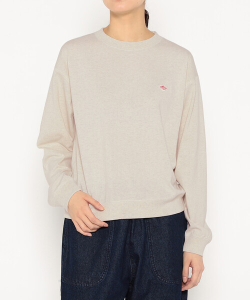 DANTON（ダントン）の「WOMEN'S LONG SLEEVE SWEAT T-SHIRT（Tシャツ/カットソー・レディース・ブラック/ブラウン系その他/ホワイト系その他5/ダークブラウン/レッド/ホワイト系その他/ダークグレー・M/S/XS）」の3枚目の写真