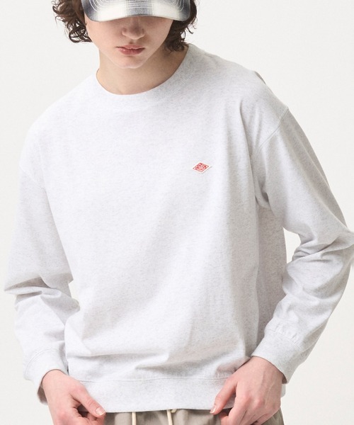 DANTON（ダントン）の「WOMEN'S LONG SLEEVE SWEAT T-SHIRT（Tシャツ/カットソー・レディース・ブラック/ブラウン系その他/ホワイト系その他5/ダークブラウン/レッド/ホワイト系その他/ダークグレー・M/S/XS）」の2枚目の写真