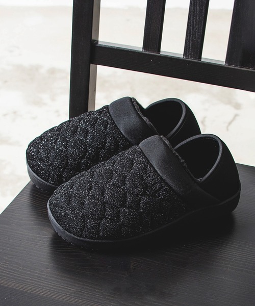 セール】【MEI メイ】GLITTER QUILTING MOC SHOES ラメ グリッター