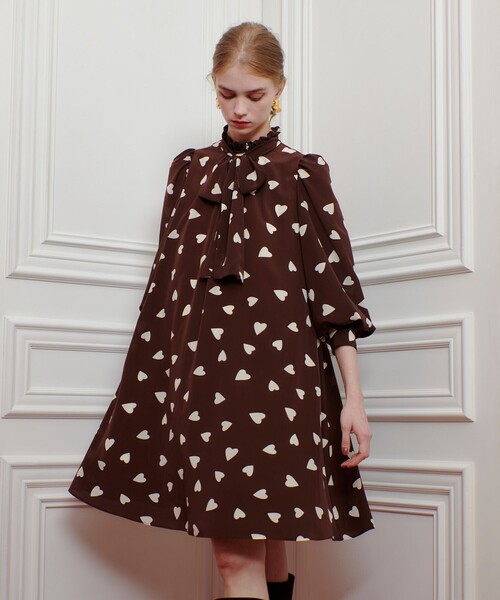 LOULOU WILLOUGHBYルルウィルビー ワンピース 新品 LOULOU WILLOUGHBY】オーガンドットワンピース（ワンピース