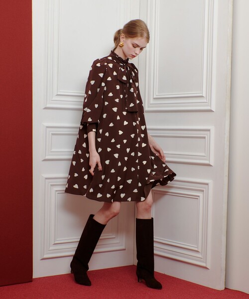 LOULOU WILLOUGHBY ルルウィルビー　ワンピース ◇【LOULOU WILLOUGHBY】リップルタックワンピース（ワンピース