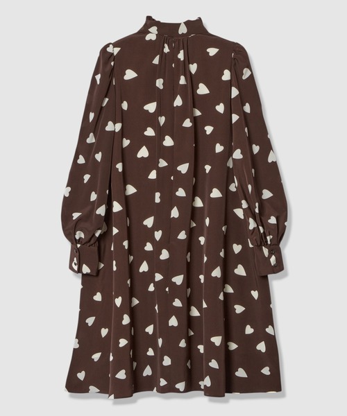 WEB限定【LOULOU WILLOUGHBY】デシンハートプリントフラッパー