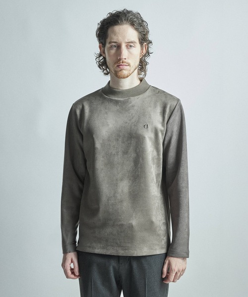 メンズビギ（MEN’S BIGI）/【COLE HAAN/コール ハーン】別注スエードタッチモックネックロングTシャツ COLE HAAN/コール ハーン】別注スエードタッチモックネックロングT