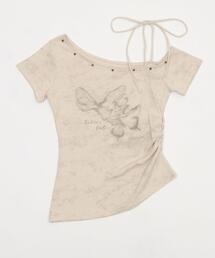 dispark | DISPARK/【25年春夏新作】スタッズバタフライワンショルT(Tシャツ/カットソー)