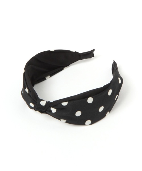 niko and...（ニコアンド）の「ドット柄カチューシャ（カチューシャ・レディース・ホワイト/ブラック・0）」の2枚目の写真