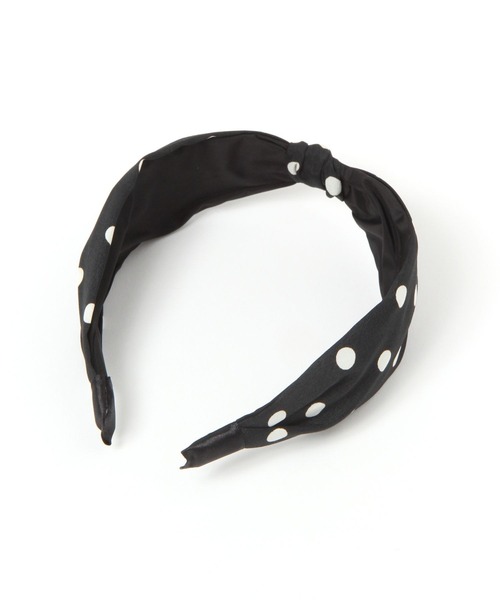 niko and...（ニコアンド）の「ドット柄カチューシャ（カチューシャ・レディース・ホワイト/ブラック・0）」の3枚目の写真