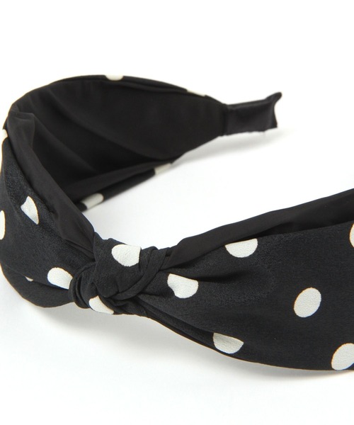niko and...（ニコアンド）の「ドット柄カチューシャ（カチューシャ・レディース・ホワイト/ブラック・0）」の4枚目の写真