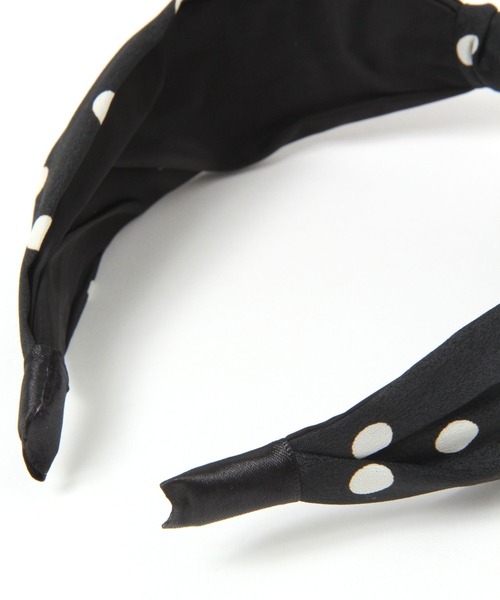 niko and...（ニコアンド）の「ドット柄カチューシャ（カチューシャ・レディース・ホワイト/ブラック・0）」の5枚目の写真