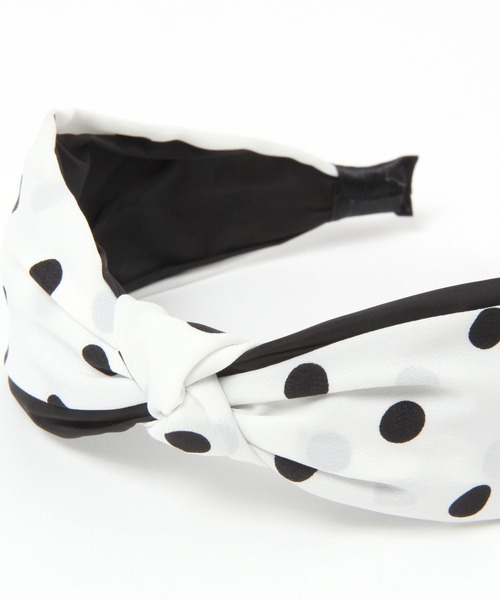 niko and...（ニコアンド）の「ドット柄カチューシャ（カチューシャ・レディース・ホワイト/ブラック・0）」の6枚目の写真