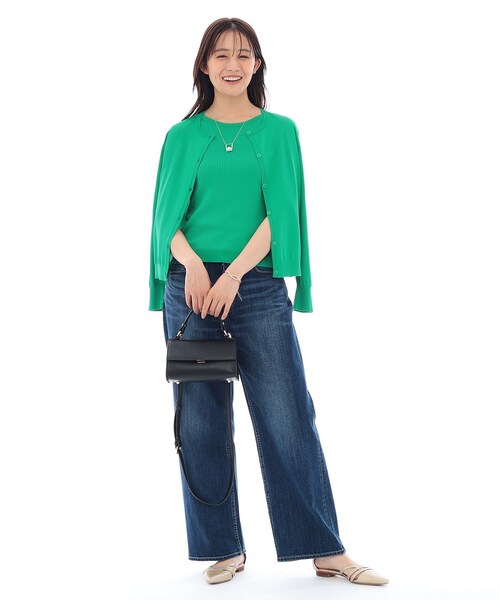 INDIVI（インディヴィ）の「フラップスモールバッグ（ショルダーバッグ・レディース・パープル/ブラック・00）」の3枚目の写真