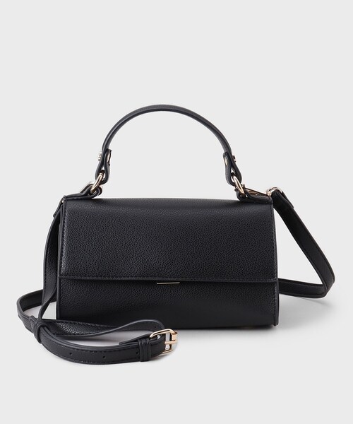 INDIVI（インディヴィ）の「フラップスモールバッグ（ショルダーバッグ・レディース・パープル/ブラック・00）」の5枚目の写真