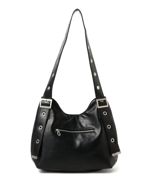 Ray BEAMS（レイビームス）の「ベルテッド ショルダー バッグ（ショルダーバッグ・レディース・ブラック/グレー・ONE SIZE）」の6枚目の写真