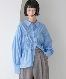 LOWRYS FARM | シャーリングシャツＬＳ  580593(シャツ/ブラウス)