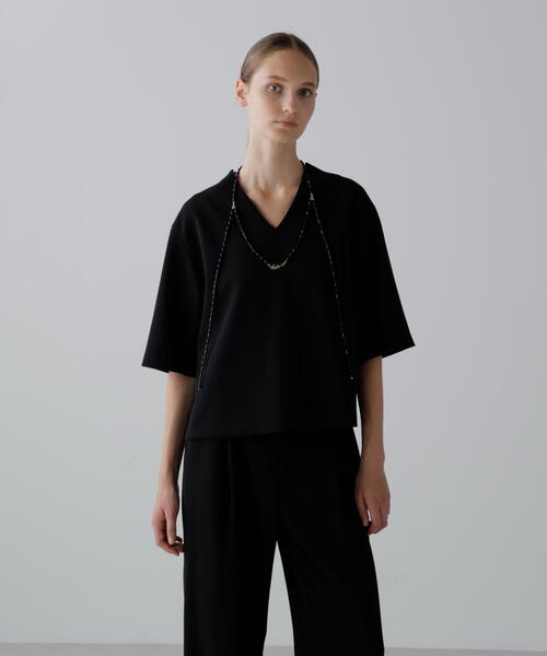 ADORE(アドーア)の「◆ストレッチジョーゼットブラウス(シャツ/ブラウス・レディース・ピンク/ブラック/ホワイト系その他・38)」の11枚目の写真