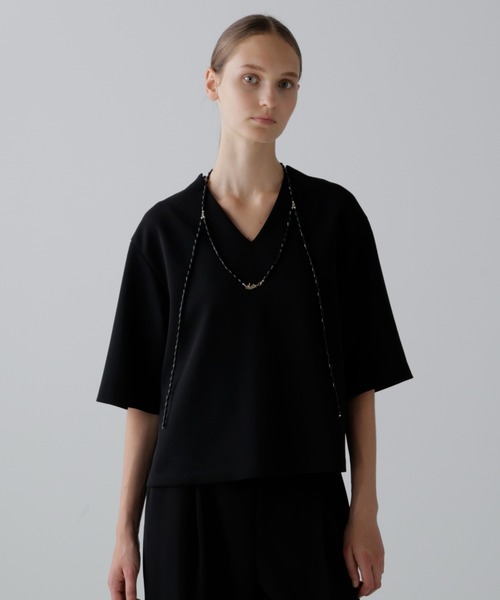 ADORE ブラウス ADORE(アドーア)｜フルダルクロスブラウス/ブラック の