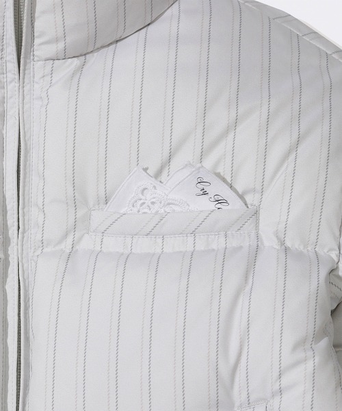 SCULPTOR(スカルプター)の「So Demure Cropped Puffer Down(ダウンジャケット/コート・レディース・アイボリー/ブラック・SMALL/X-SMALL/LARGE/MEDIUM)」の4枚目の写真