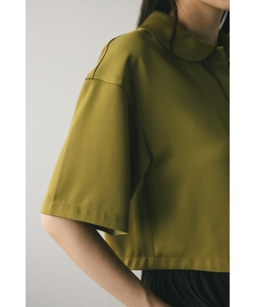 STYLEMIXER（スタイルミキサー）の「サークルカラーサテンショートシャツ（シャツ/ブラウス・レディース・ネイビー/グリーン/アイボリー・FREE）」の20枚目の写真