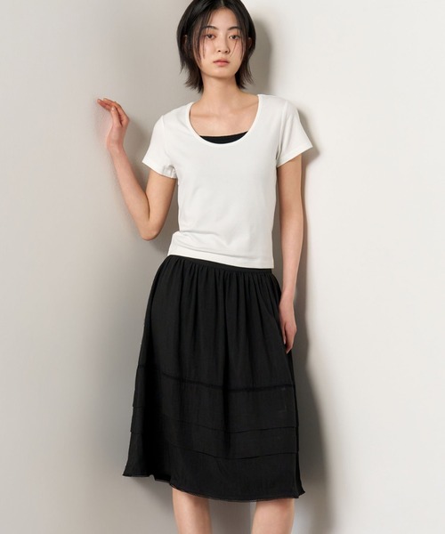GENERAL IDEA（ジェネラルアイデア）の「GENERAL IDEA/ジェネラルアイディア lace midi skirt スカート（スカート・レディース・ブラック/アイボリー・S/M/L）」の11枚目の写真