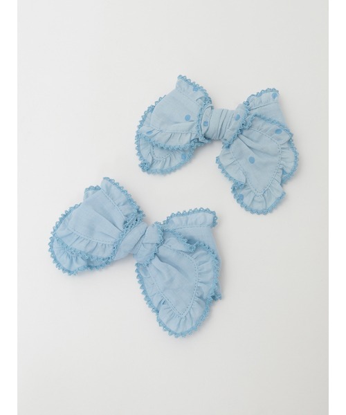 PINK HOUSE（ピンクハウス）の「ストライプ＆無地リボンブローチセット