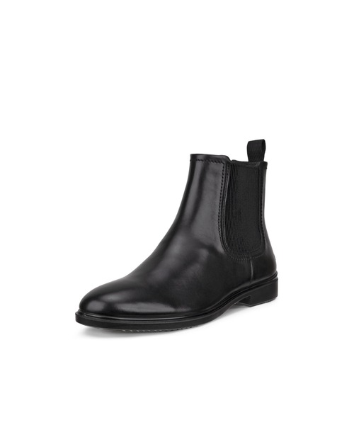 ECCO（エコー）の「シンプル DRESS CLASSIC 15 サイドゴアショートブーツ しなやか上質カウレザー 本革（ブーツ・メンズ・ブラック・36/37/38/39）」の3枚目の写真